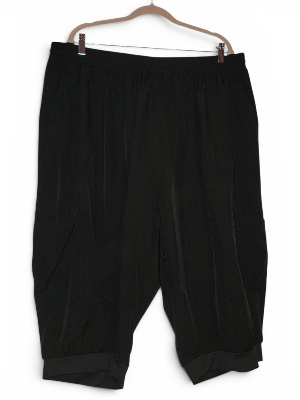 SHEIN Black Cropped Harem Pants